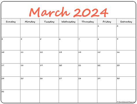 March 2023 Calendar Fillable